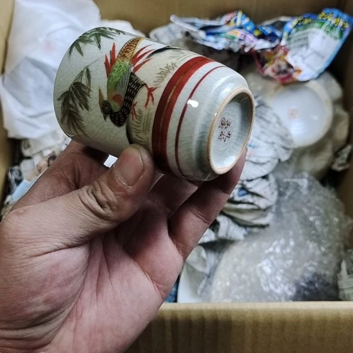 陶瓷九谷玉秀  手绘杯子