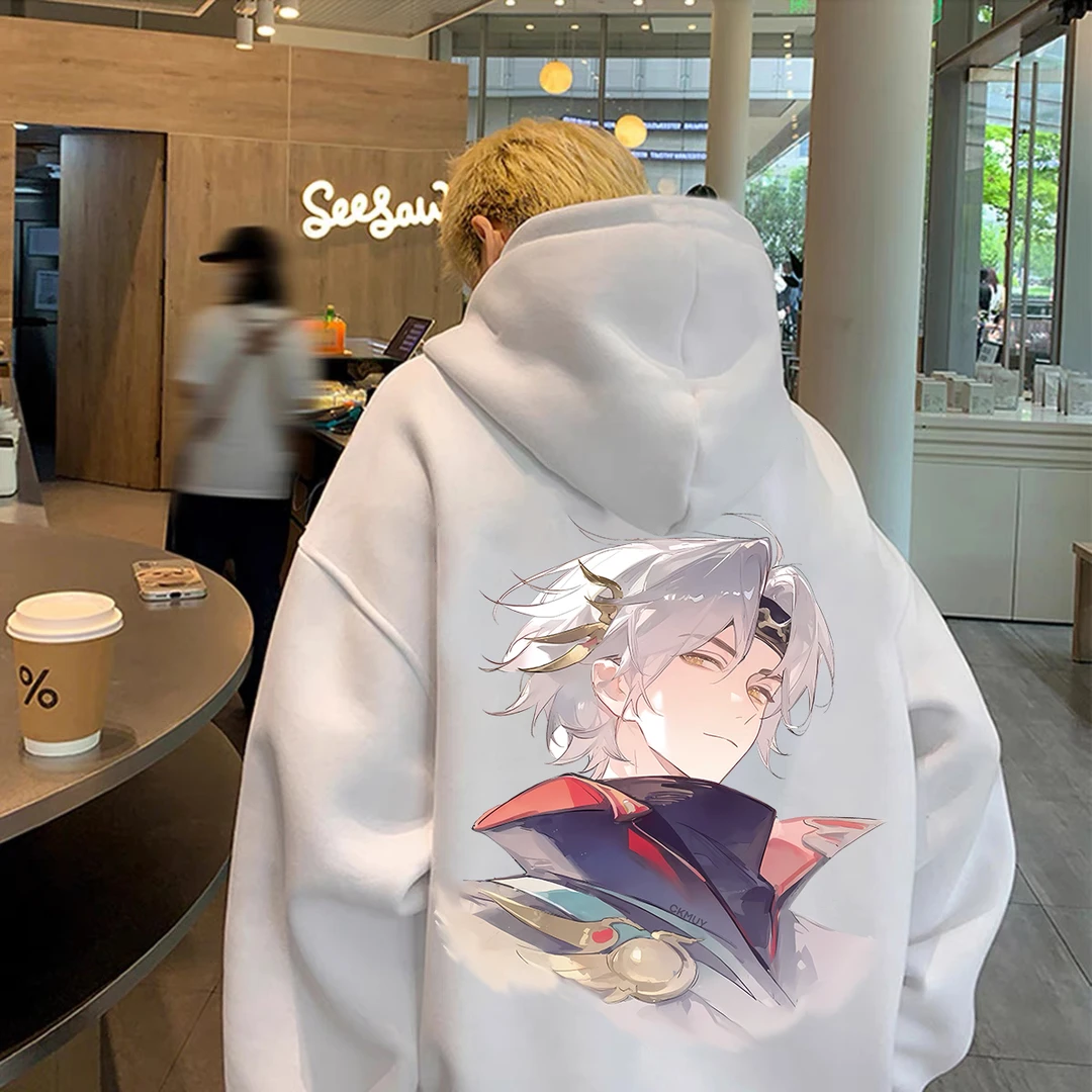 重磅加绒加厚连帽卫衣宽松双层帽青春动漫男女同款男装秋冬季外套