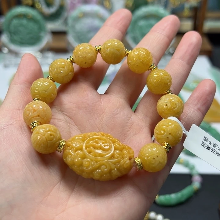 未镶嵌手链翡翠手串