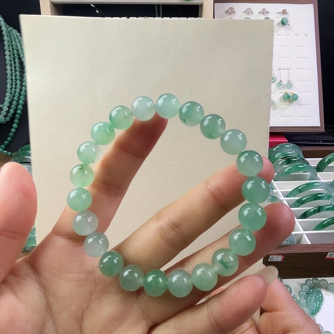 石英质玉未镶嵌手链8.6