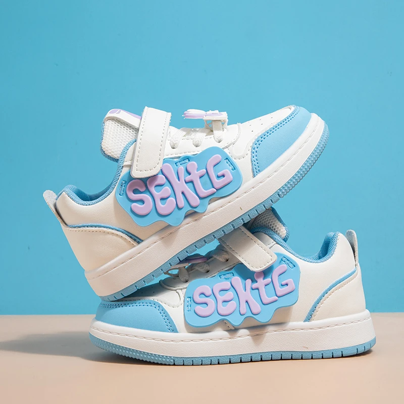 【巴黎高定设计师款】夏新款中大童儿童防滑板鞋女孩软底板鞋802