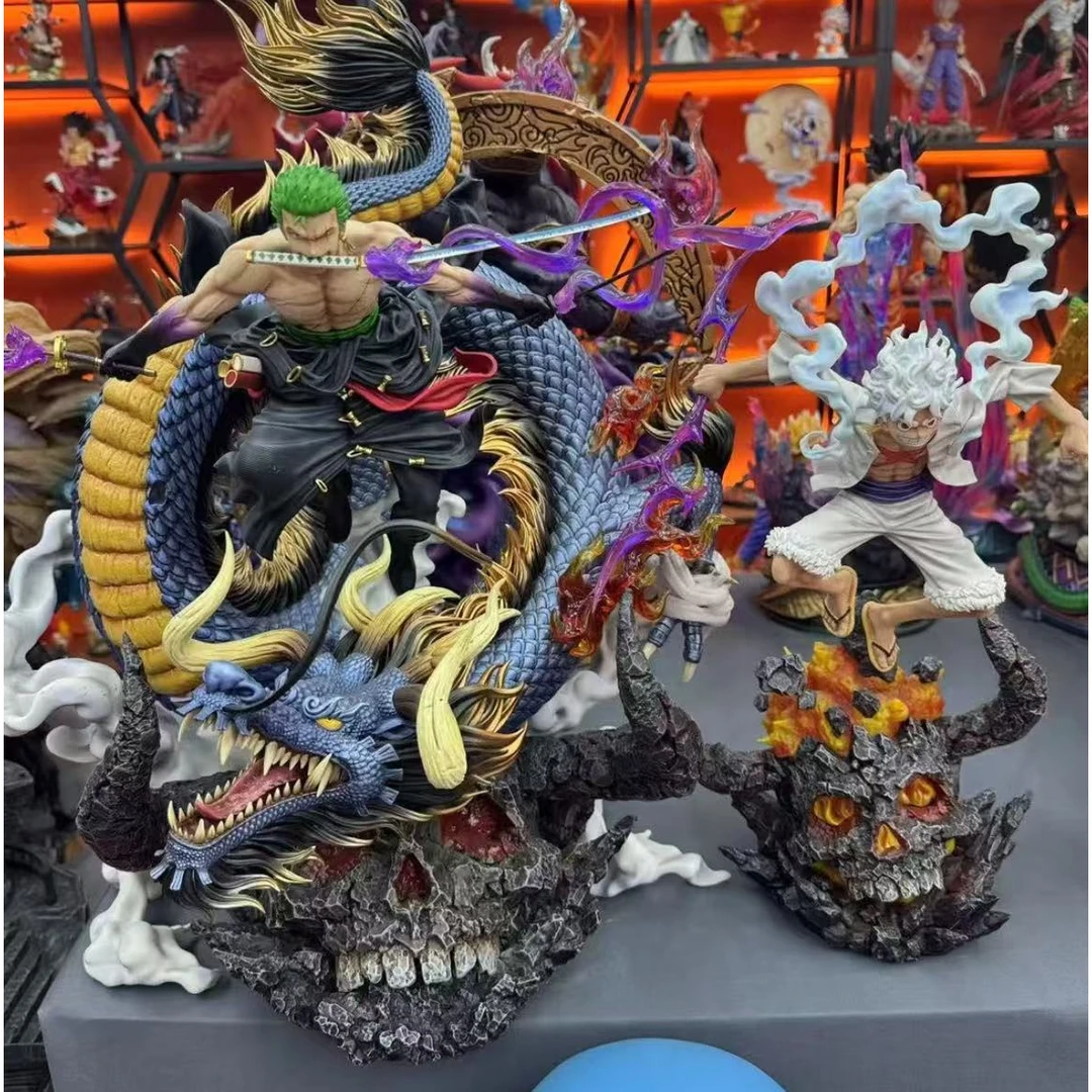 精品现货海贼王黑金索隆+路飞 两个打包 手办摆件 最后几个便宜请