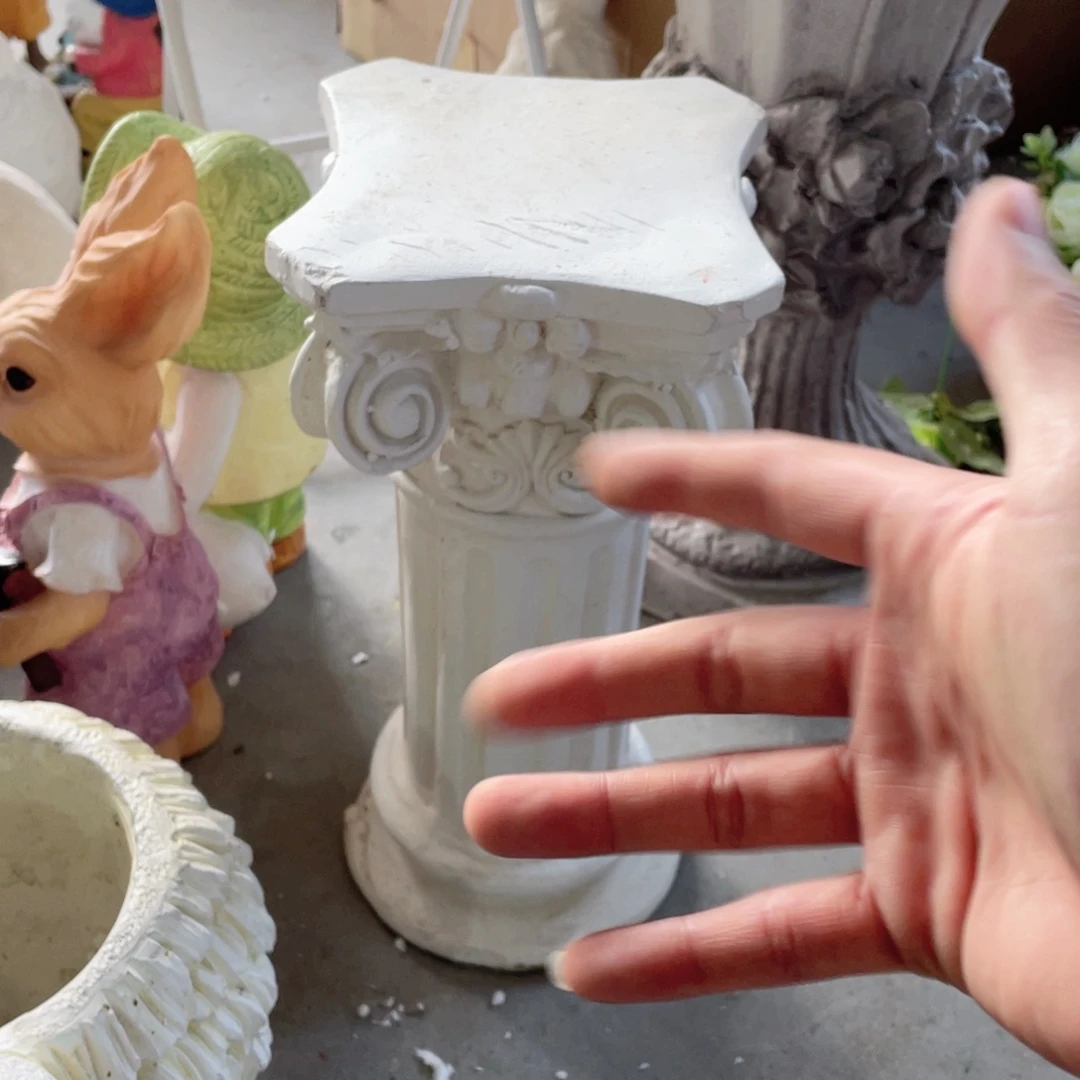 【闪购商品】氧化镁小号罗马柱摆件