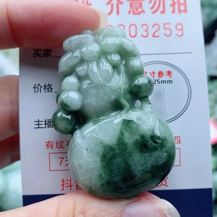 翡翠未镶嵌颈饰在