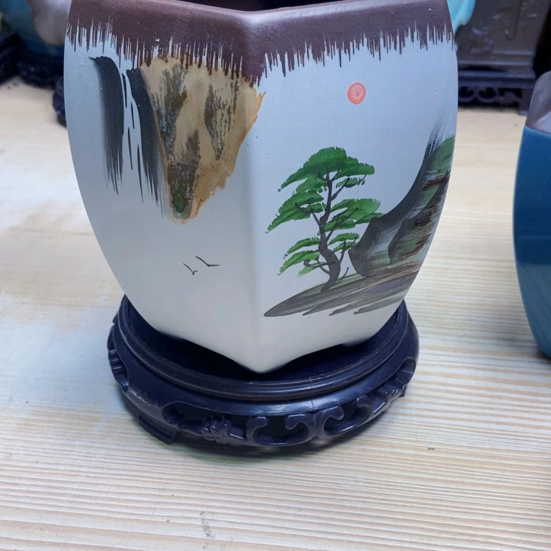 瓷片陶瓷花盆陶瓷艺术