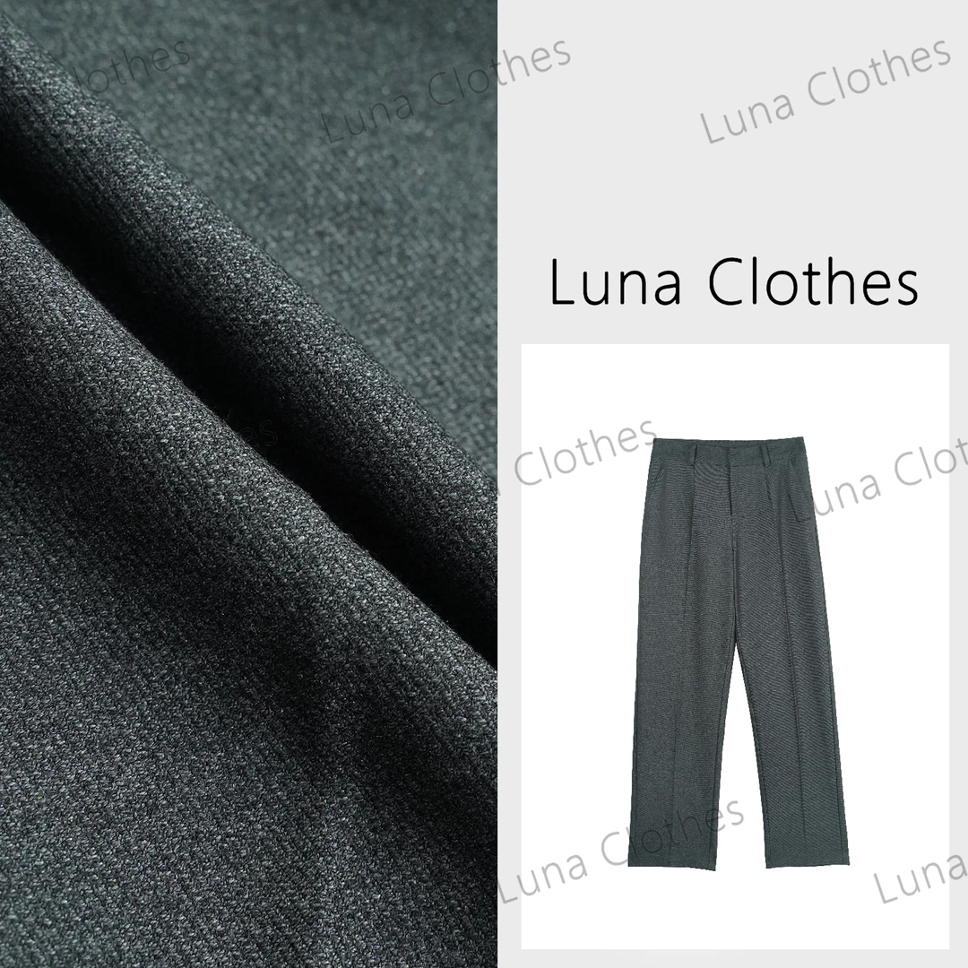 张妍LUNA‘影巧’经典西装版型直筒休闲百搭西装裤MR0363