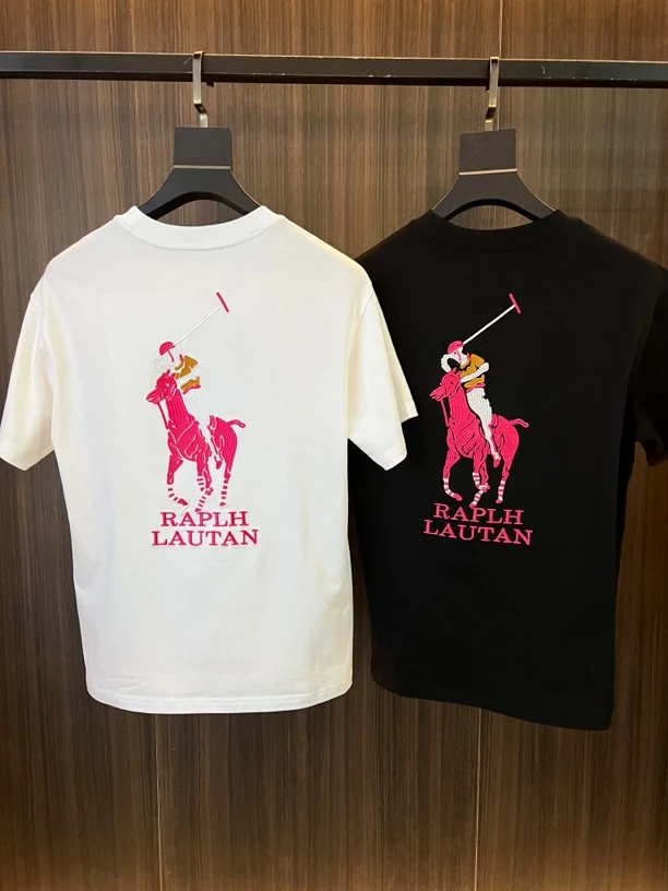 【彩色小马】2025春夏新款半袖男款高级轻奢时尚潮流设计款