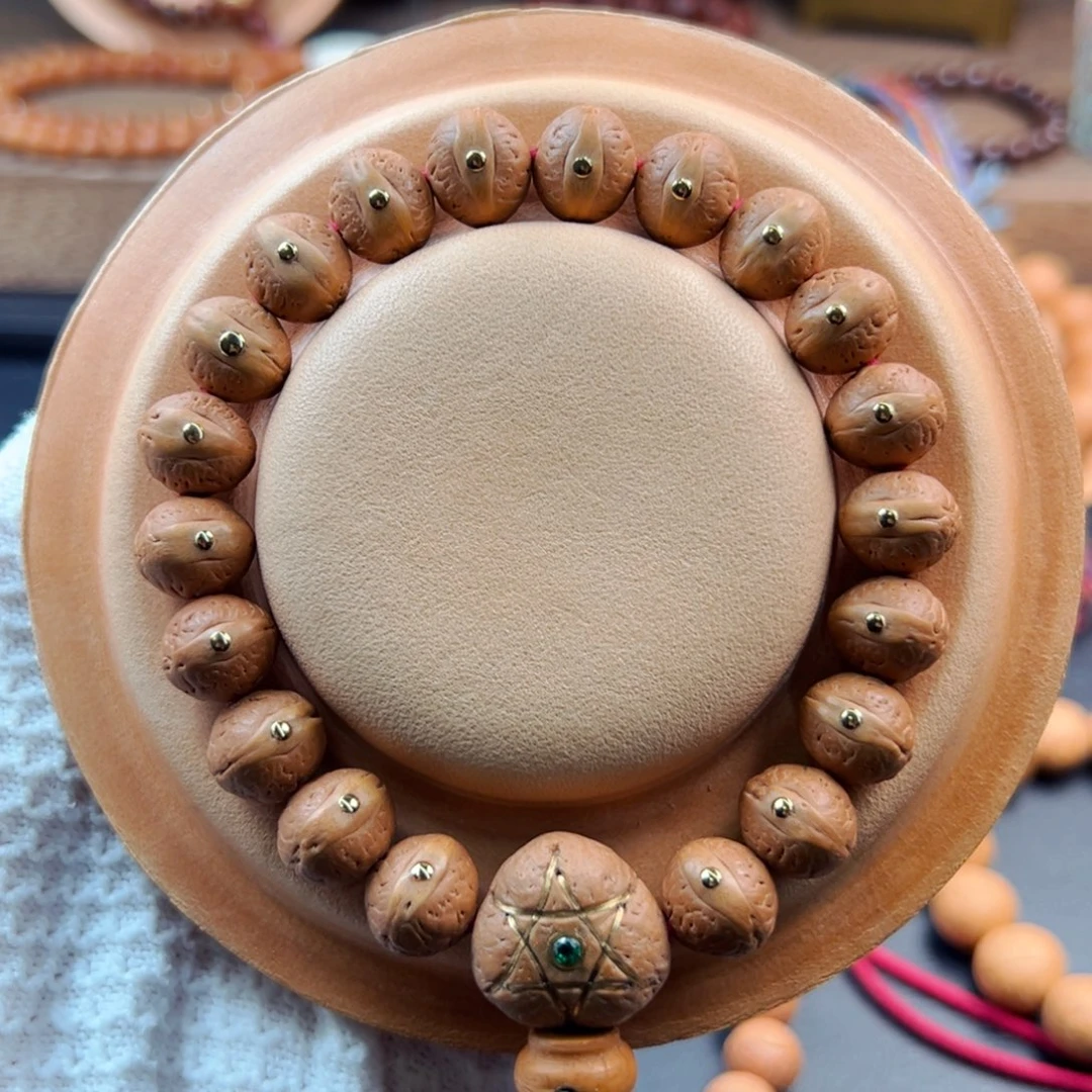 手串凤眼菩提12mm老树飞碟桩