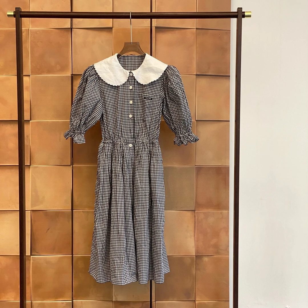 99新 MIU MIU/缪缪  新款高公价标语logo长款连衣裙/38码/30241