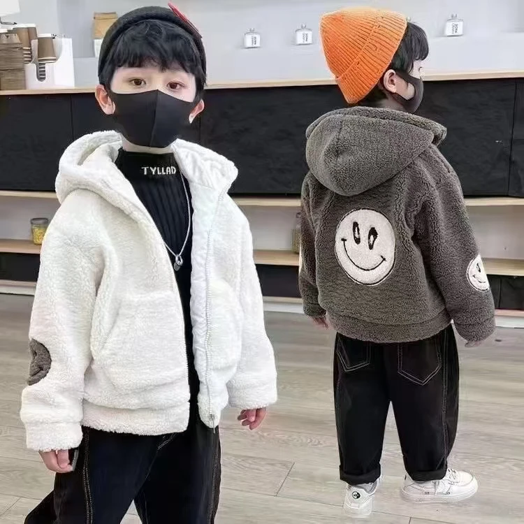 秋冬男女宝宝加厚连帽外套（90-140）