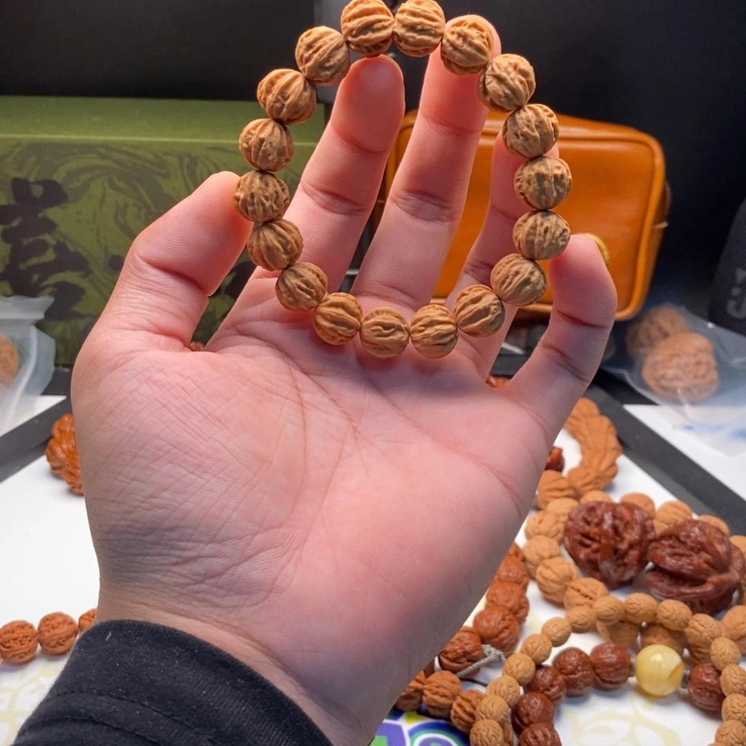 文玩核桃把件14矮桩方肚京八棱