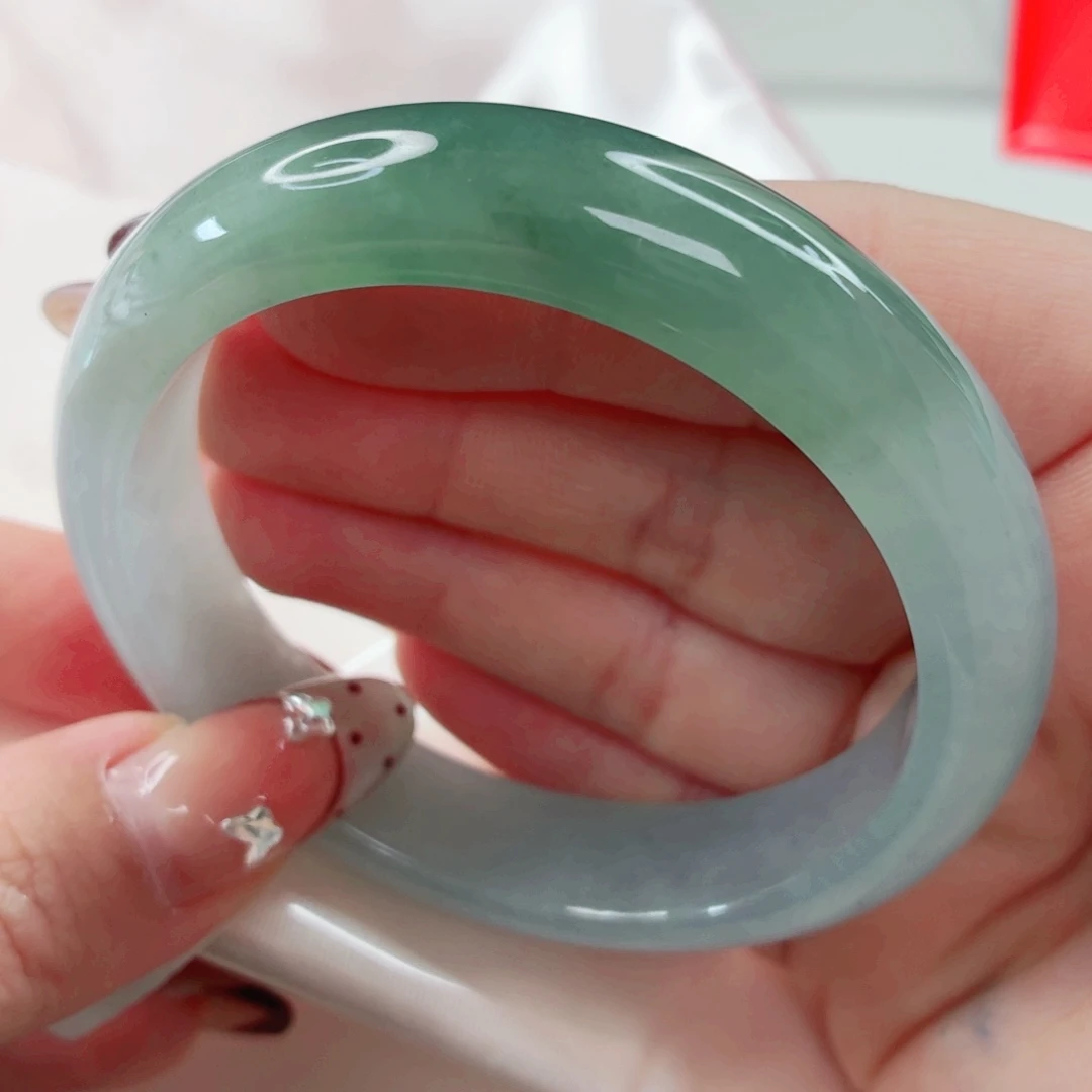 翡翠未镶嵌手镯56.5x325