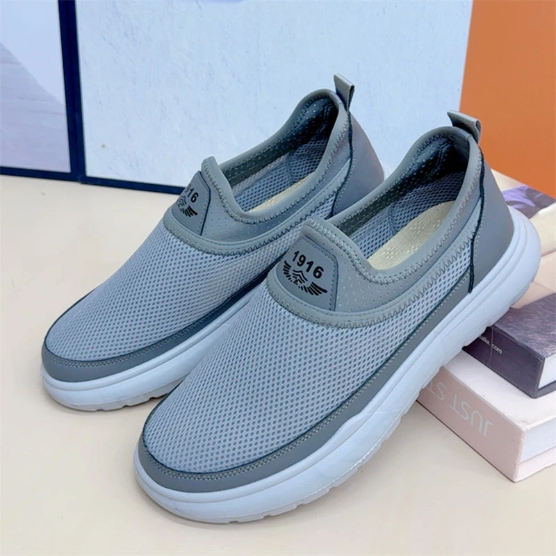 夏季时尚男鞋单鞋软底镂空老北京布鞋透气网鞋休闲运动鞋爸爸鞋