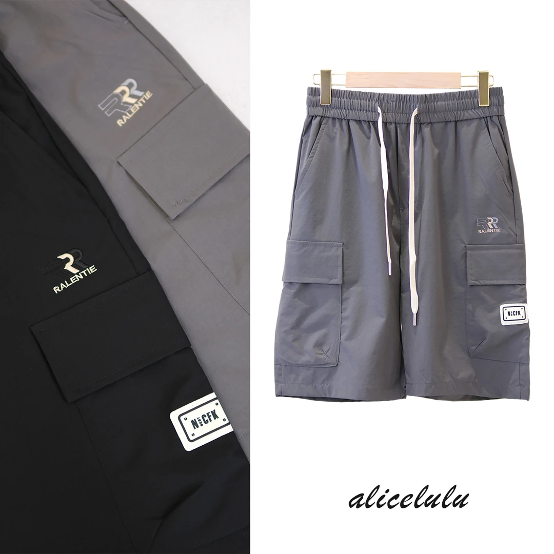 [alicelulu]夏季男士运动休闲多口袋工装短裤S622506U