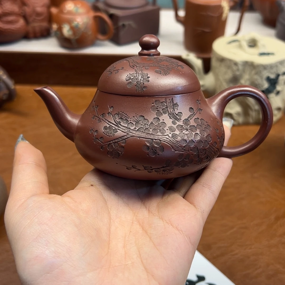茶壶紫砂紫砂雕宠小器高品