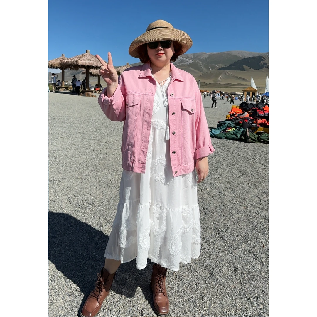 金雀绫【小粉牛】春夏新款纯色时尚休闲百搭上衣女外套K0256