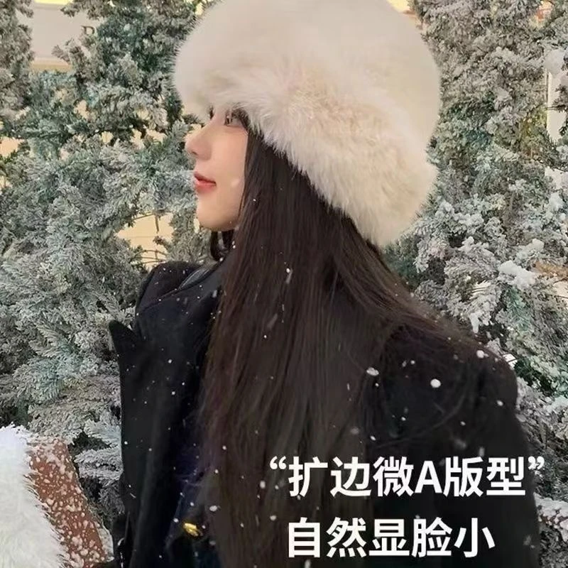 【乌市发货】新疆包邮到家秋冬季加厚毛绒保暖蒙古帽渔夫帽百搭时尚