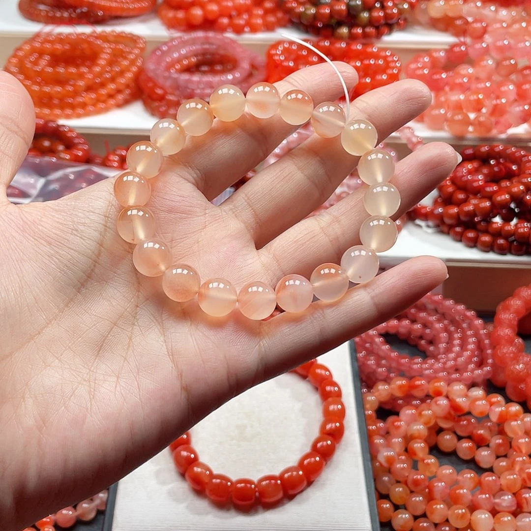 南红玛瑙未镶嵌手链