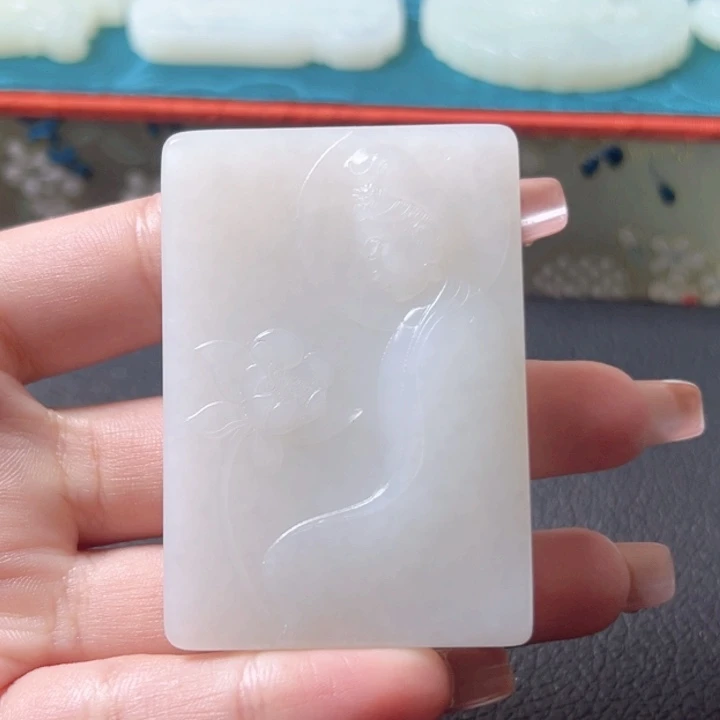 和田玉未镶嵌挂件7