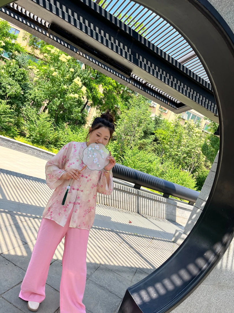 国风新中式大码宽松时尚套装