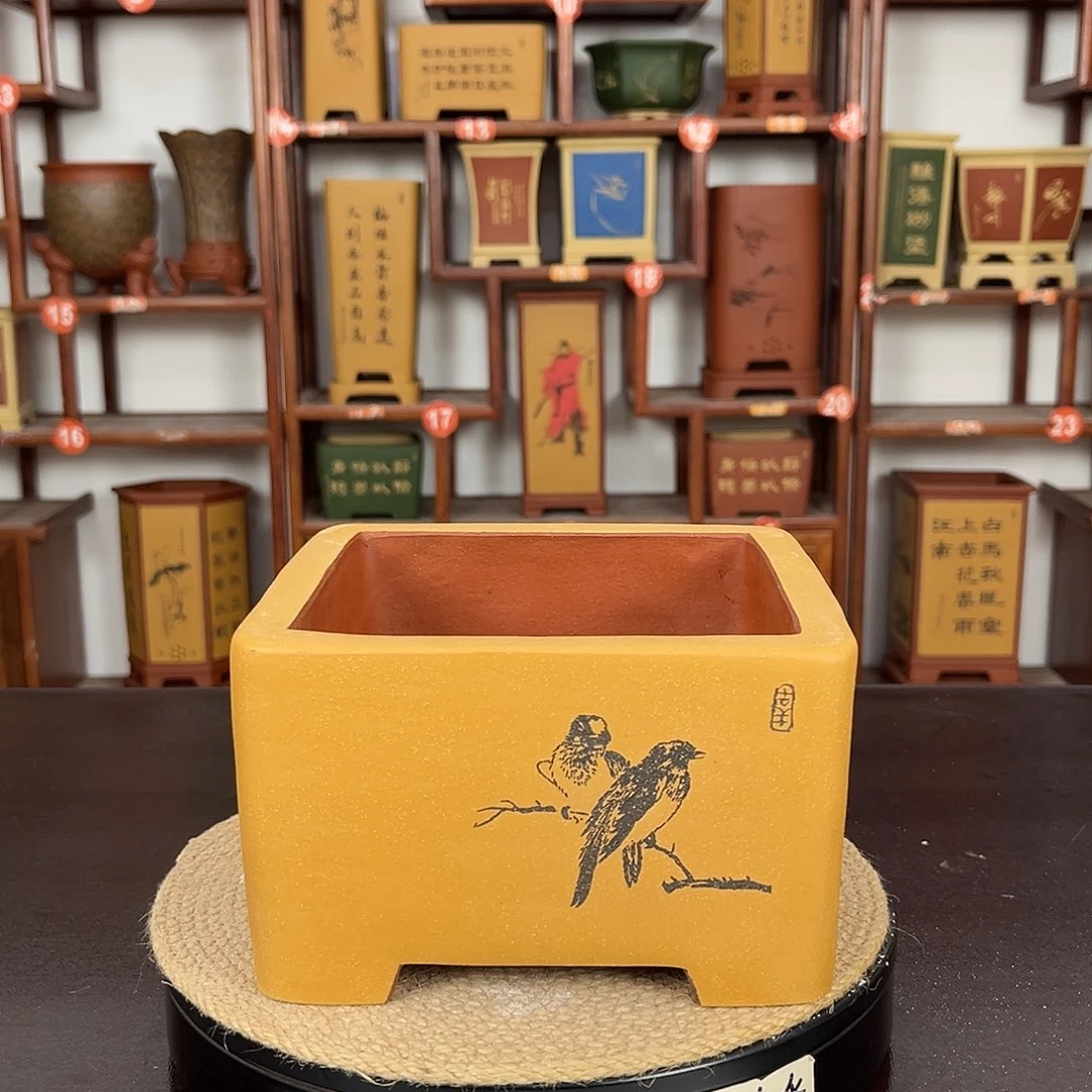 紫砂花盆紫砂花盆