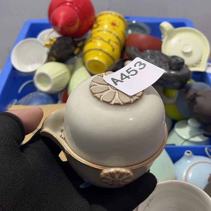 风***阻瓷片茶摆件微瑕介意勿拍