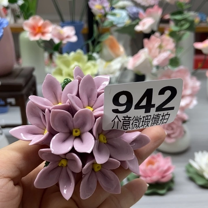 陶瓷手工制作陶瓷花