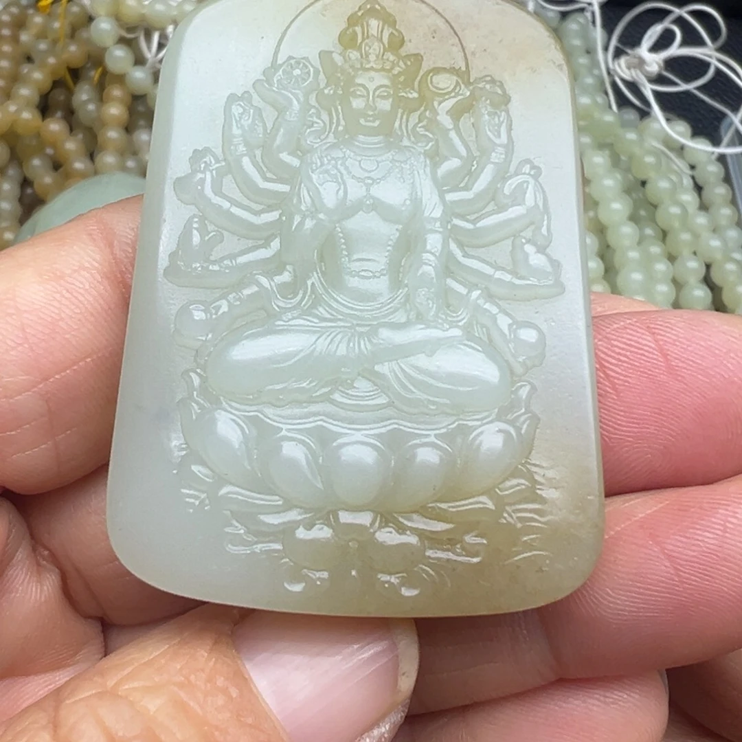 和田玉（糖玉）未镶嵌吊坠(不含链)