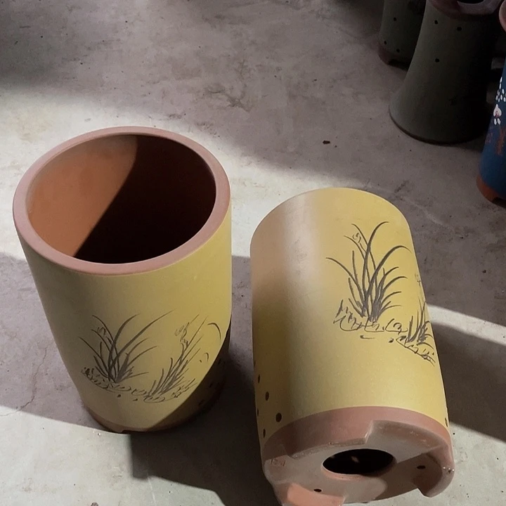 紫砂花盆紫砂兰花跑