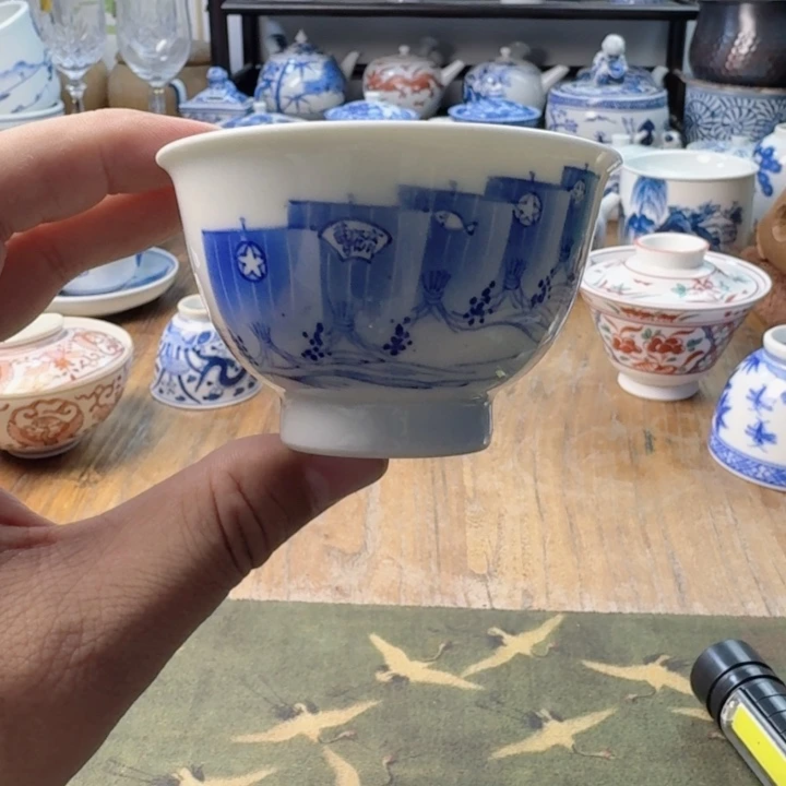 青花瓷器杯子茶具