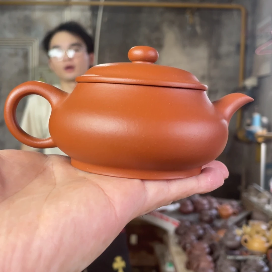 茶壶紫砂LD。赵庄朱泥。 明炉。 200CC