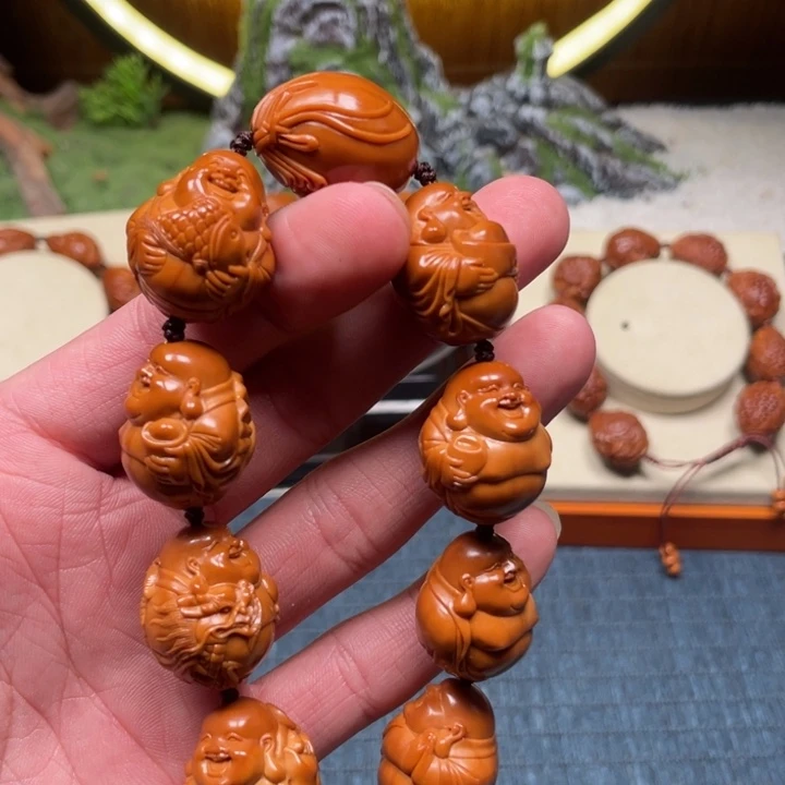 橄榄核手串/手链龙凤弥勒
