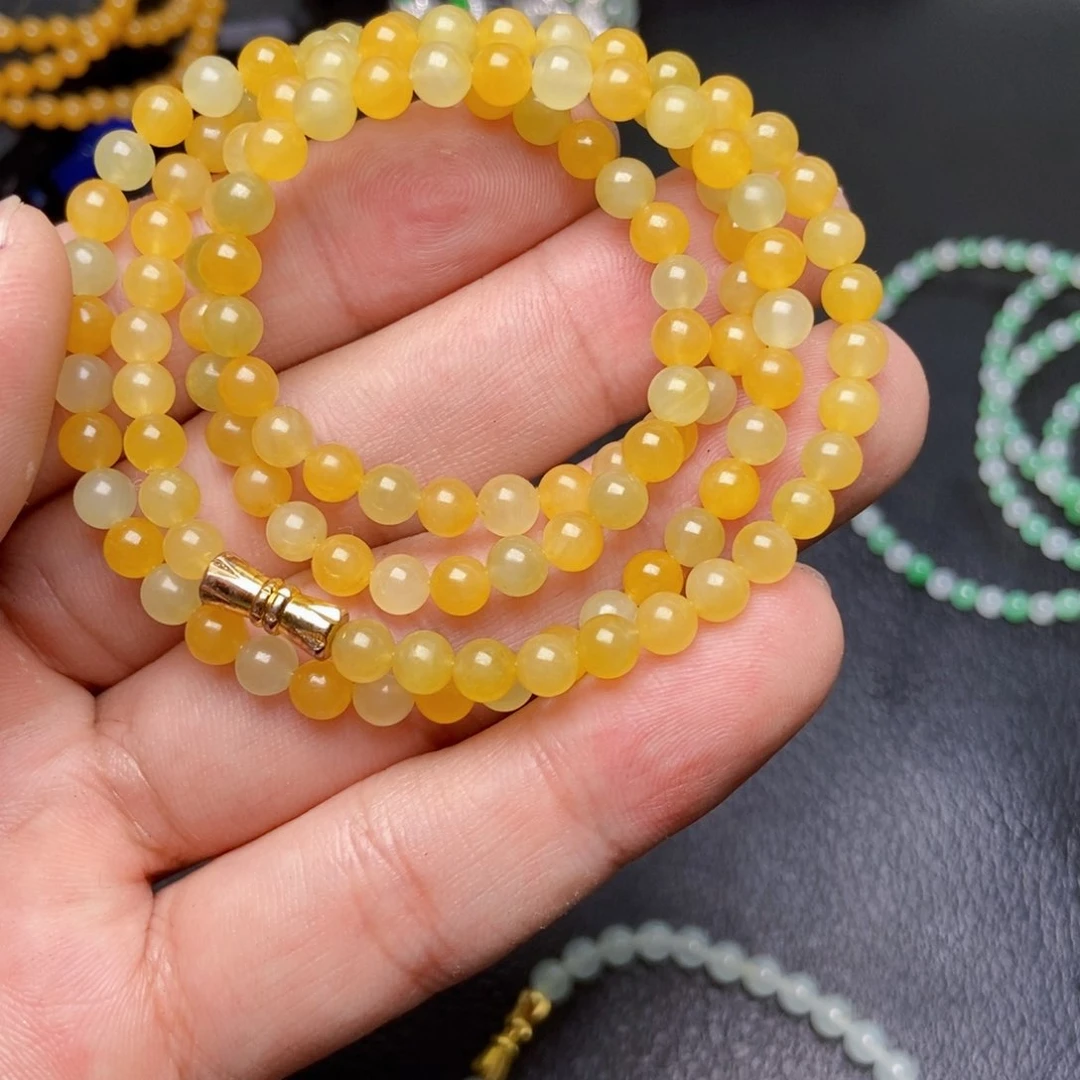 定制翡翠未镶嵌?**儿项链