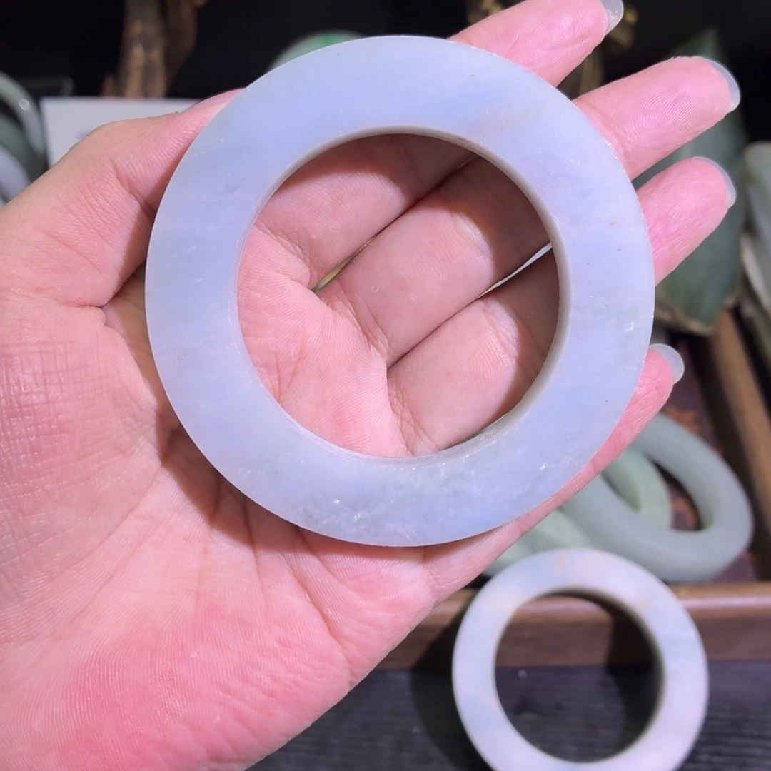 定制翡翠未镶嵌缅甸翡翠A货手镯毛胚定制
