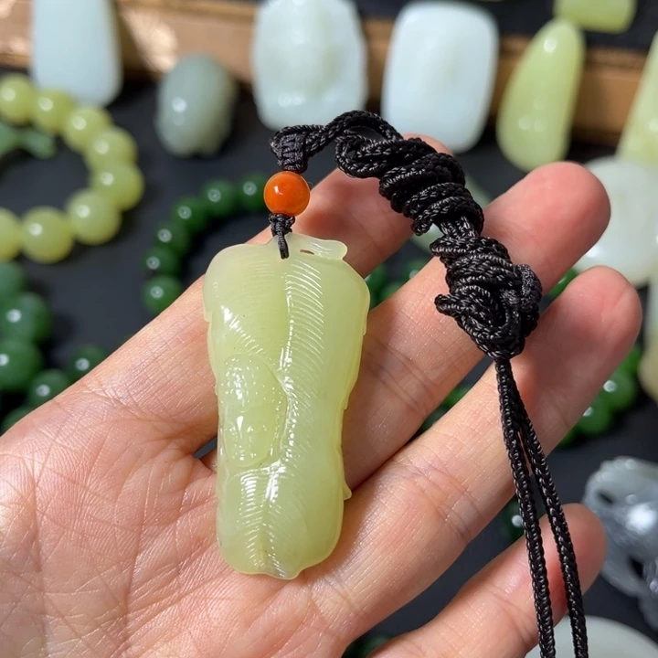 和田玉（黄玉）未镶嵌吊坠(赠链)