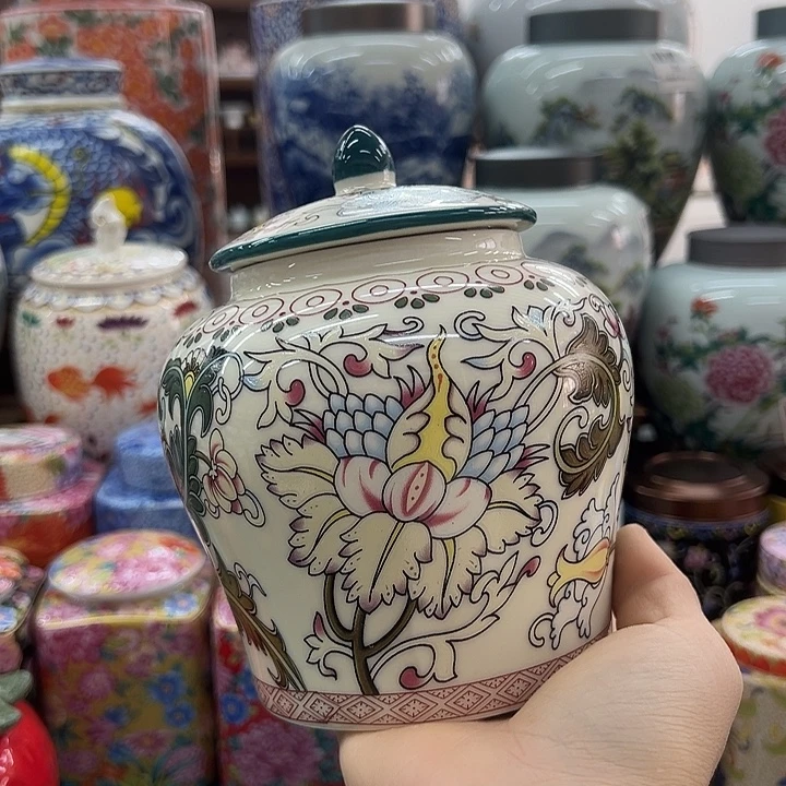 瓷片茶叶罐茶叶罐@@510