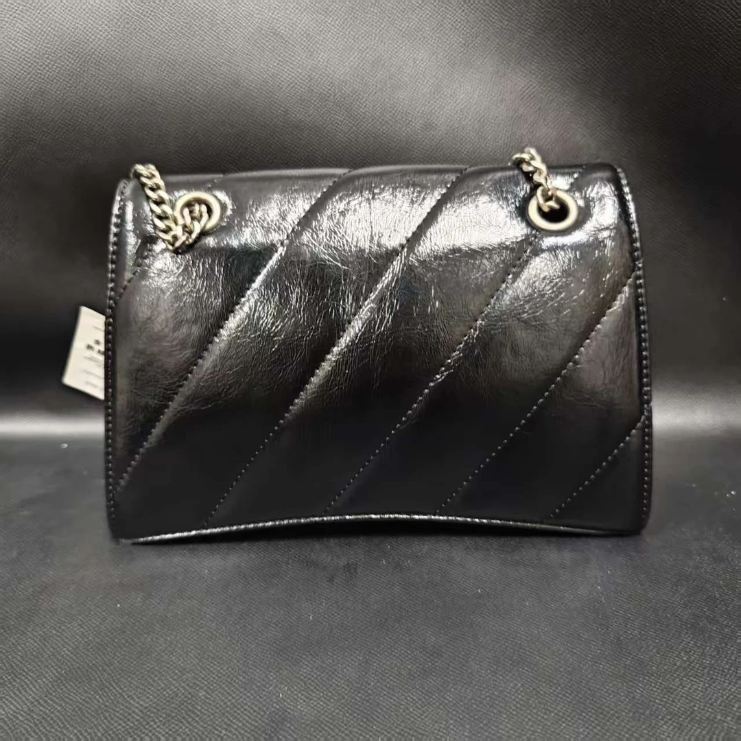 SMVP 高定奢品 潮流打造真皮女士包沙漏 10783 黑色