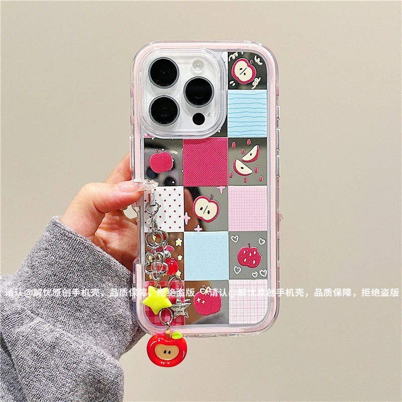 炫彩镜面侧边适用苹果16/iPhone/华为手机壳15promax爆款pura70潮