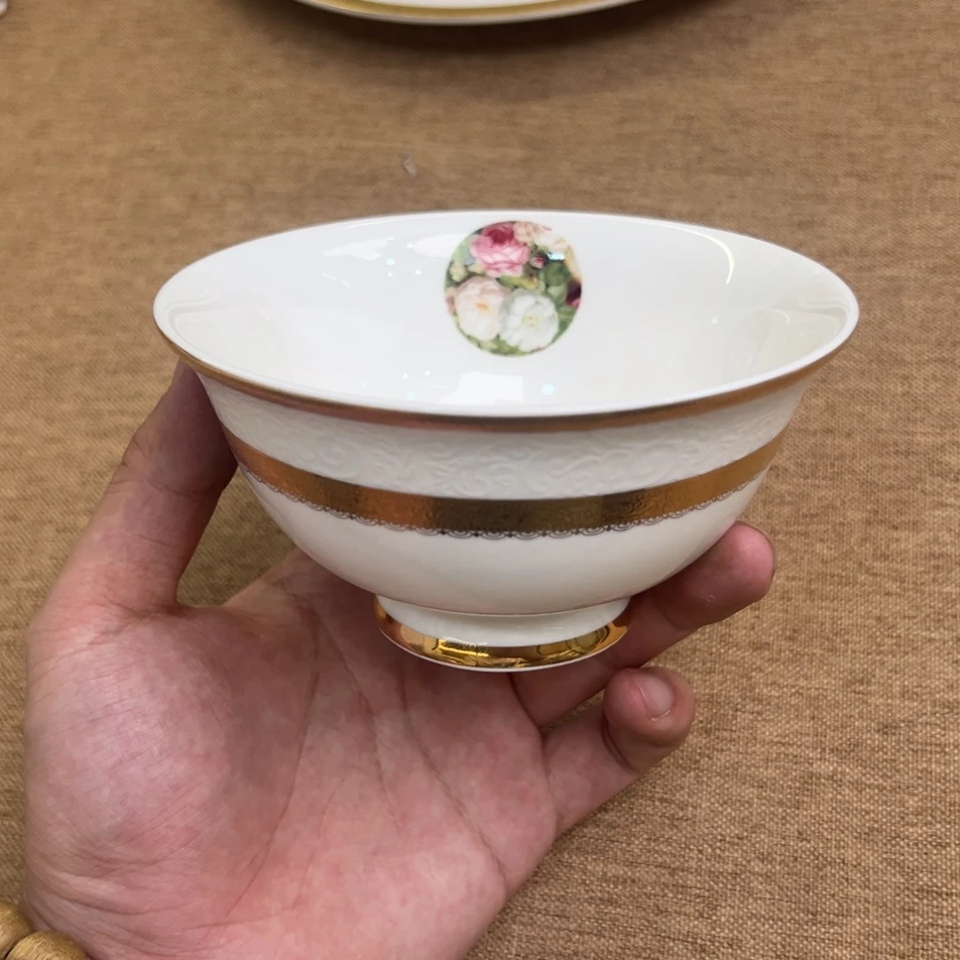 瓷片4.75寸米饭碗六个一单