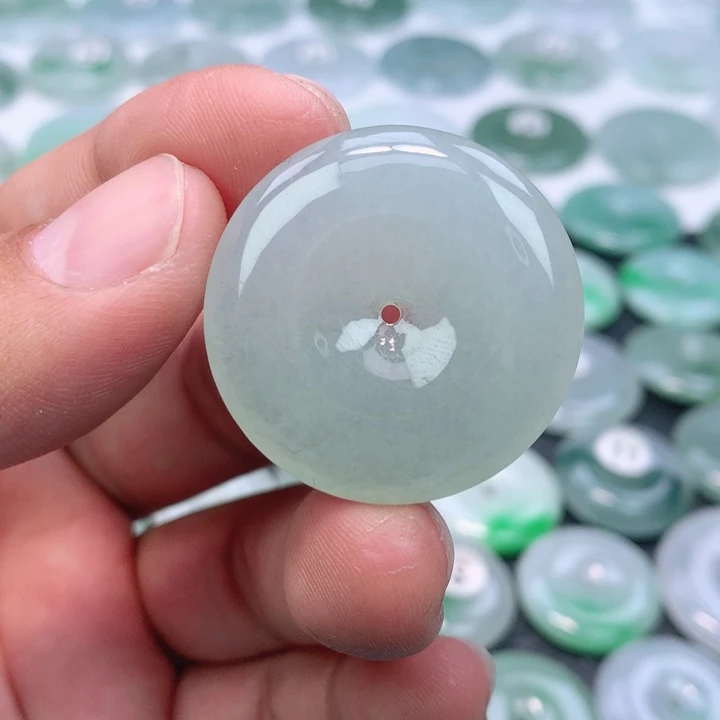 翡翠未镶嵌颈饰缅甸天然A货翡翠32.8-6.1