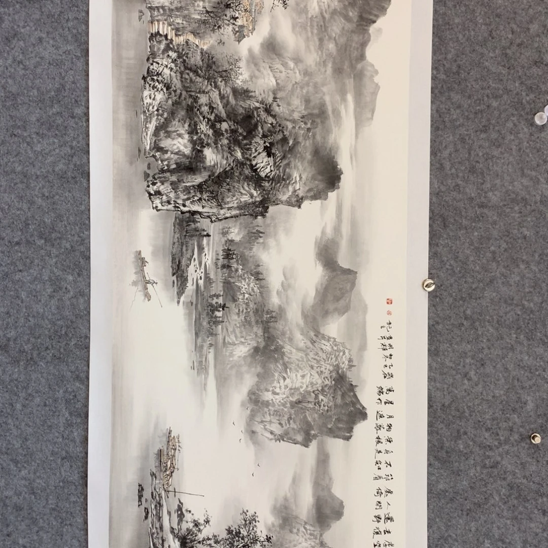 国画山水作品写意