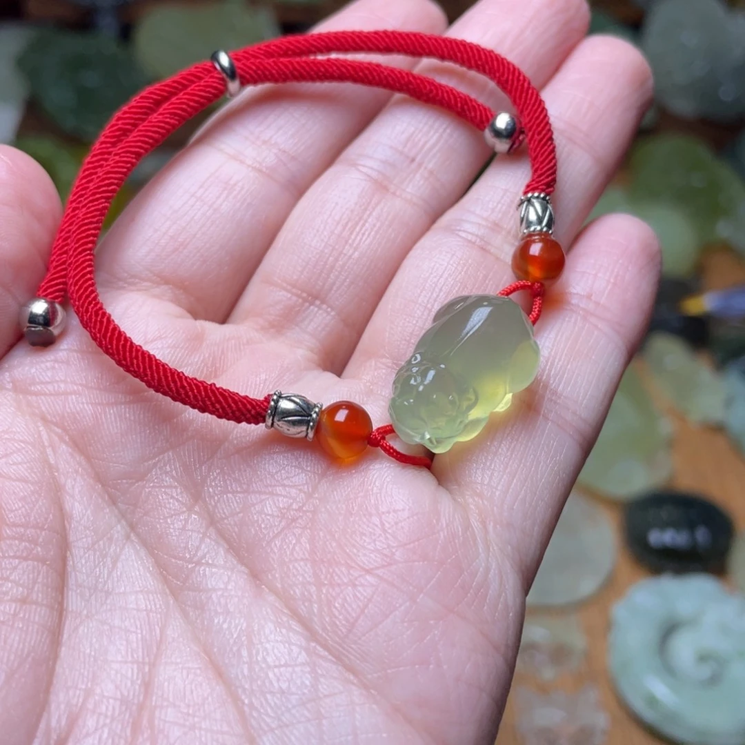 蛇纹石玉未镶嵌手链