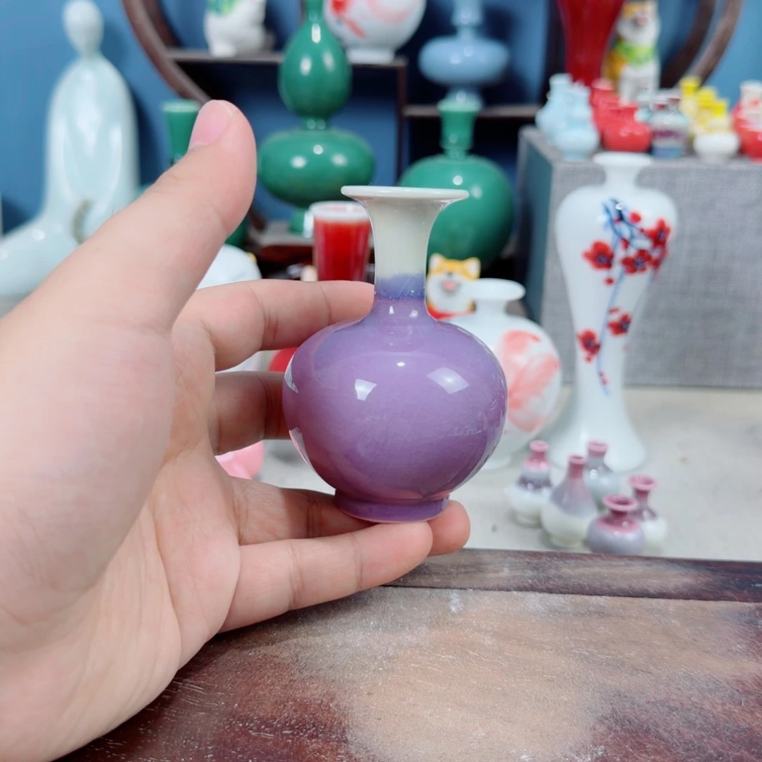 陶瓷手工小花器摆件