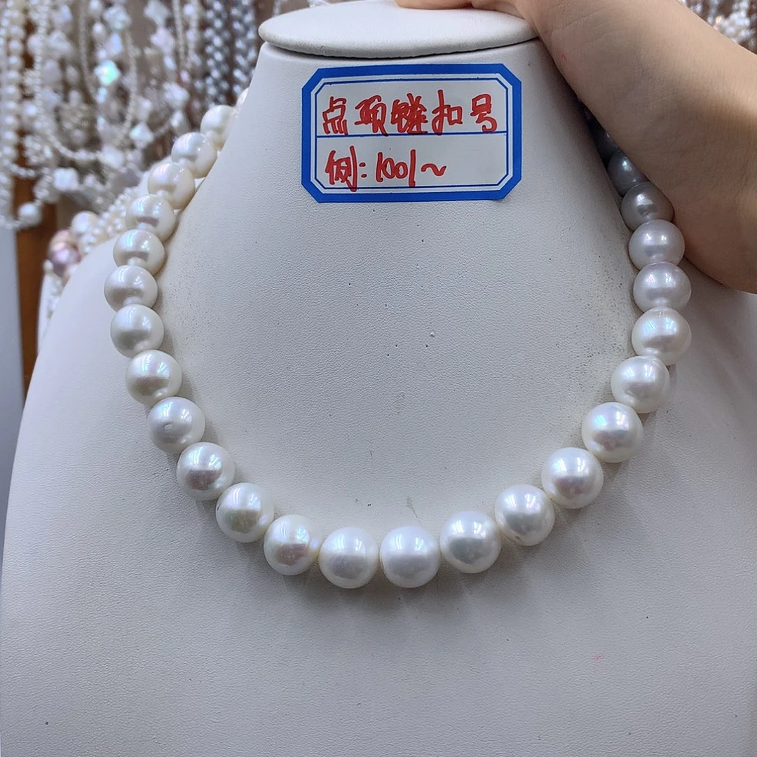 银S925镶嵌项链耳饰淡水珍珠