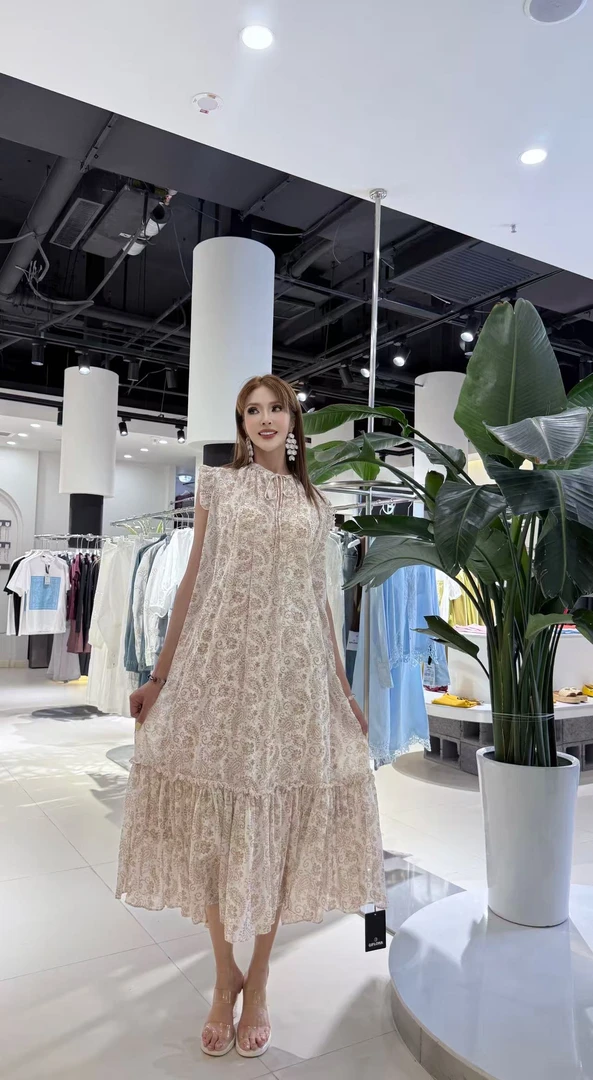 GIFLONA 腰果花宽松版连衣裙 孕妇可穿