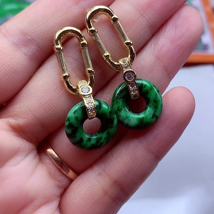 翡翠银S925镶嵌颈饰翡翠