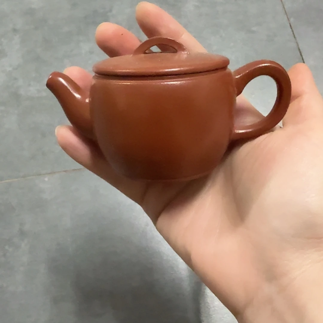 紫砂茶壶朱泥汉瓦