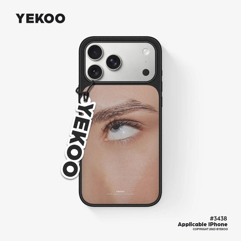 韩系翻白眼·磨砂黑边手机壳适用苹果iphone17/16/15/14/13promax