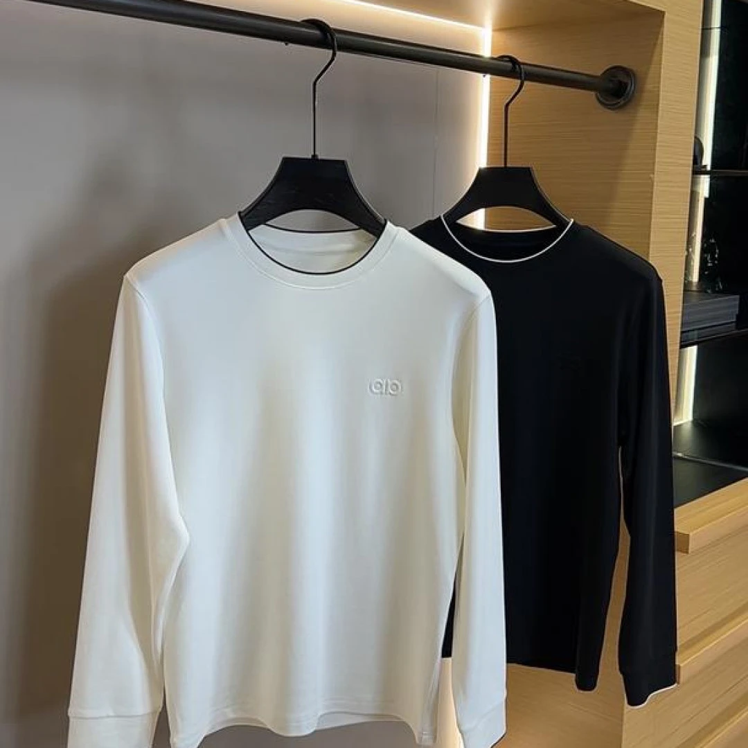 男士长袖T恤秋冬男士简约打底衫圆领百搭商务休闲