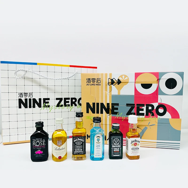 酒零后MBTI-I人版6支进口洋酒小酒版套装